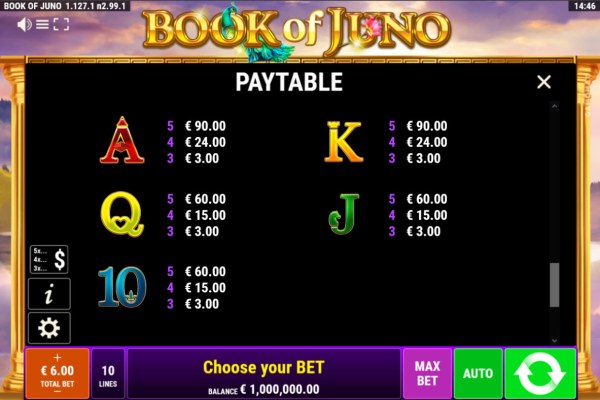 Paytable - Low Value Symbols by Casino Codes