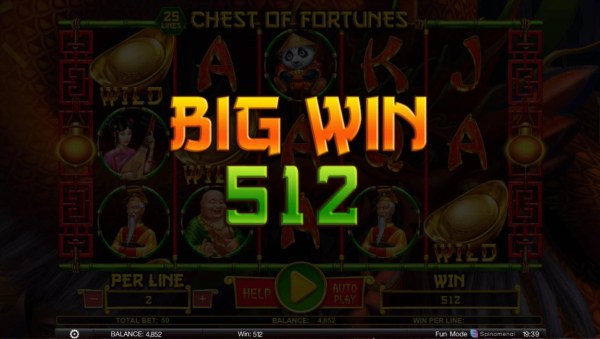 Casino Codes - Surprise Wild feature leads to a 512 coin big win