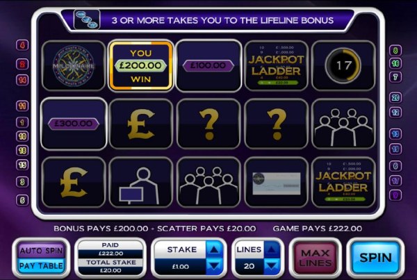 Who Wants To Be A Millionaire by Casino Codes