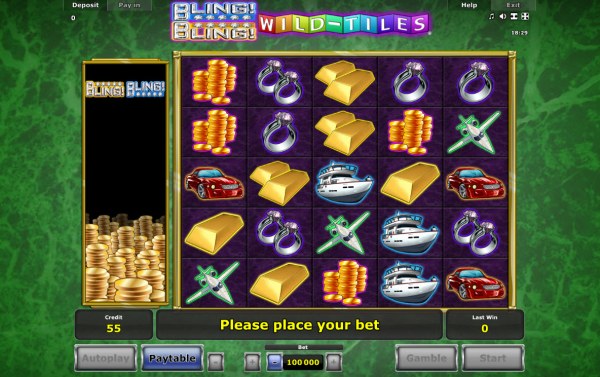 Casino Codes image of Bling Bling Wild-Tiles