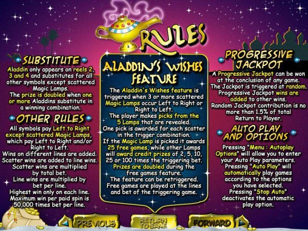 Casino Codes image of Aladdin's Wishes