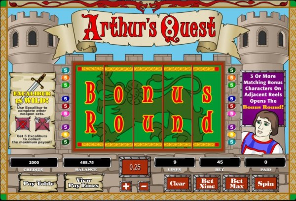 bonus round begins - Casino Codes