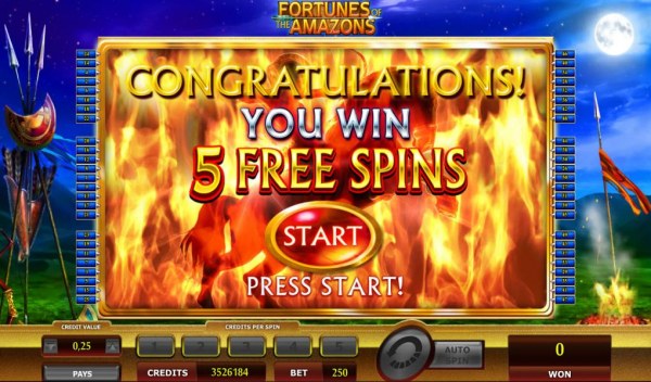 5 free spins awarded - Casino Codes