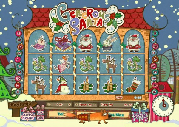 Casino Codes image of Generous Santa