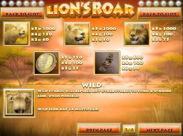 Casino Codes image of Lion's Roar