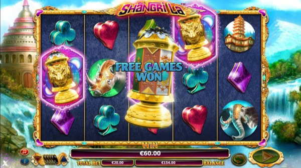 Player has the option to pick one of the scattered bonus symbols. Here, the selected bonus symbols reveals Free Games. by Casino Codes