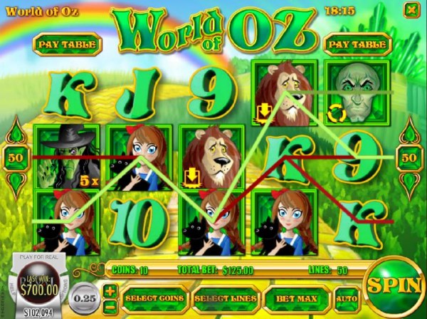Casino Codes image of World of OZ
