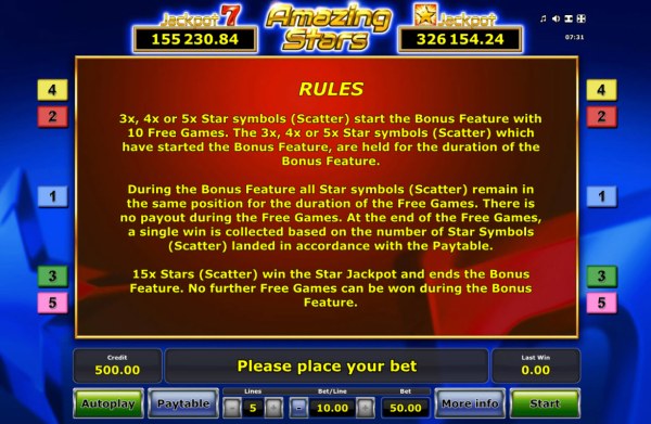 Amazing Stars by Casino Codes