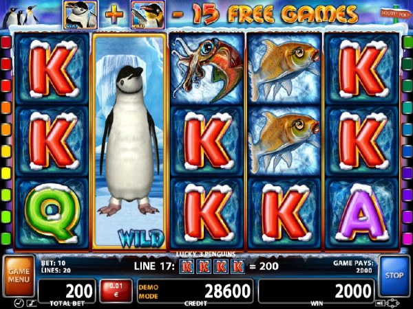 Casino Codes image of Lucky 3 Penguins