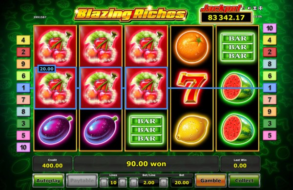 Casino Codes image of Blazing Riches
