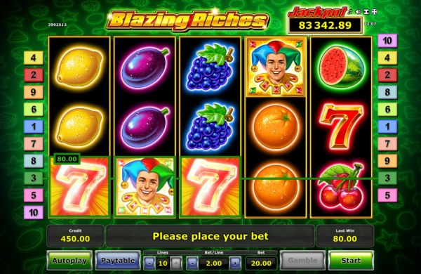 Blazing Riches by Casino Codes
