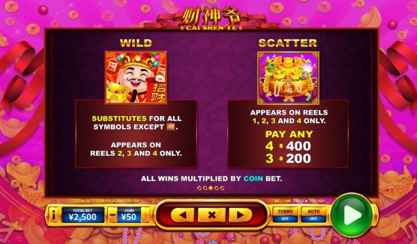 Casino Codes image of Cai Shen Ye