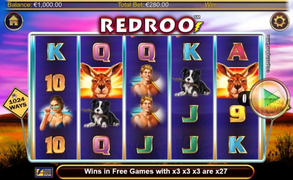 Casino Codes - Main game board featuring five reels and 1024 ways to win with a $5,600 max payout.