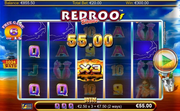 X3 wild multiplier triggers a 55.00 payout during the free spins feature. - Casino Codes