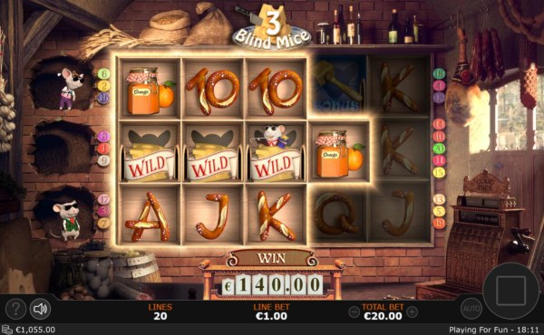 A 140.00 jackpot triggered by multiple winning symbol combinations. by Casino Codes