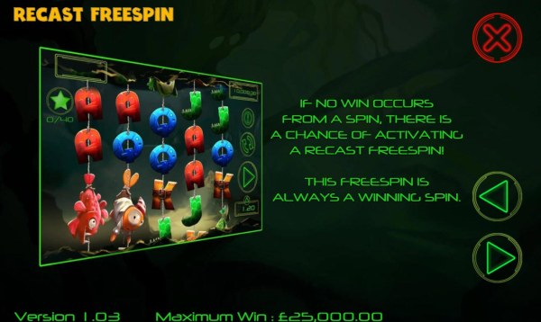 Recast Free Spin Rules - Casino Codes
