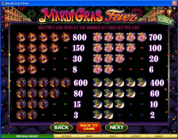 Mardi Gras Fever by Casino Codes