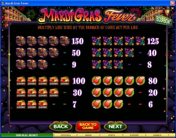 Casino Codes image of Mardi Gras Fever