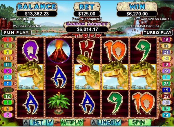 Casino Codes image of T-Rex