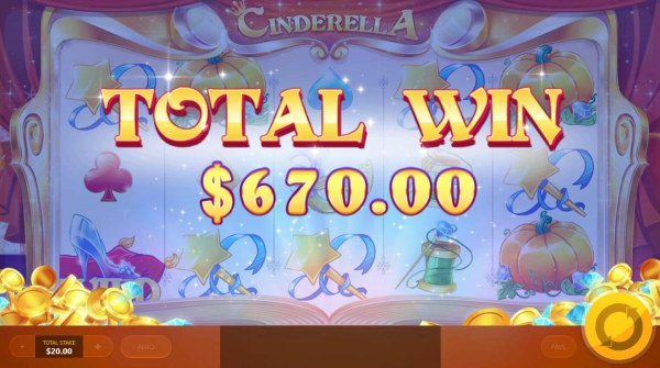 Total free games win 670.00 by Casino Codes