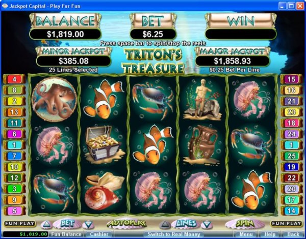 Casino Codes image of Triton's Treasure