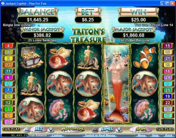 Triton's Treasure by Casino Codes