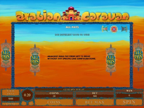Arabian Caravan by Casino Codes
