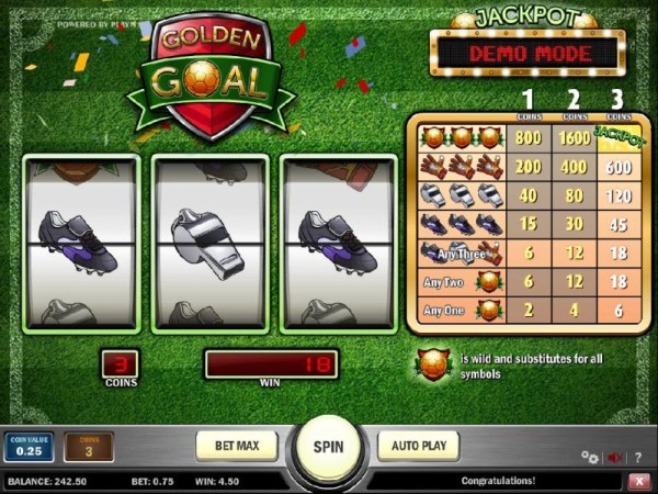 Casino Codes image of Golden Goal