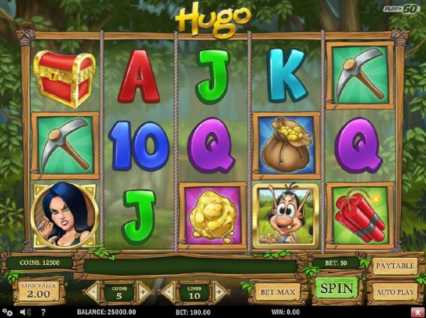 Casino Codes - Main game board featuring five reels and 10 paylines with a $20,000 max payout