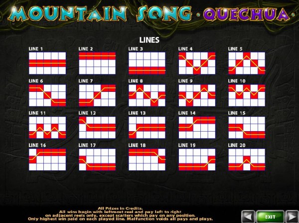 Casino Codes image of Mountain Song Quechua