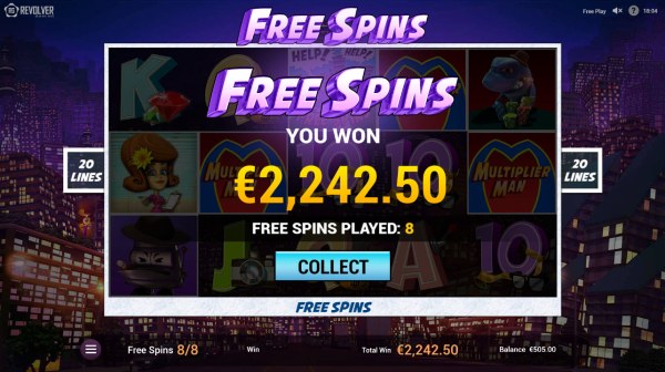Casino Codes - Total free spins payout