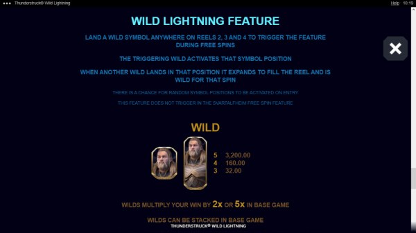 Wild Lightning Feature - Casino Codes