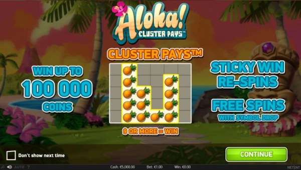 Aloha Cluster Pays screenshot