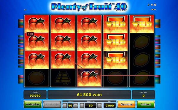 Plenty of Fruit 40 by Casino Codes