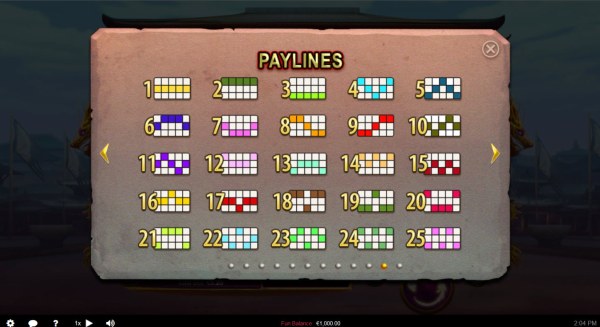 Paylines 1-25 - Casino Codes