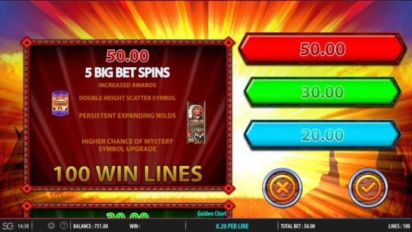 Casino Codes - Big Bet Options