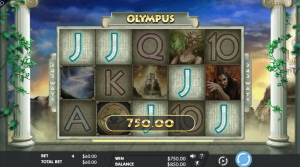 Landing Jacks across the reels triggers a winning five of a kind and a 750.00 payout by Casino Codes