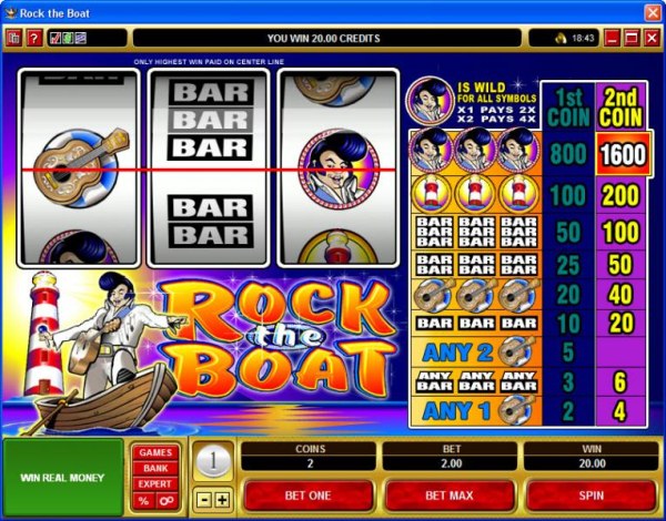 Rock the Boat by Casino Codes