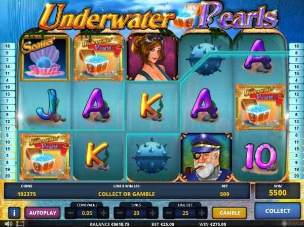 Underwater Pearls by Casino Codes