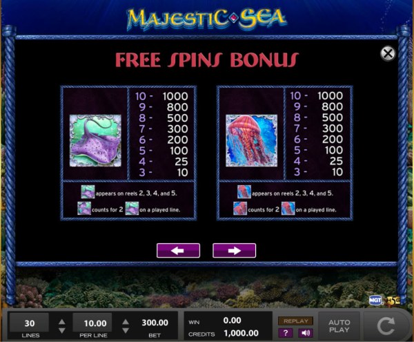Casino Codes image of Majestic Sea