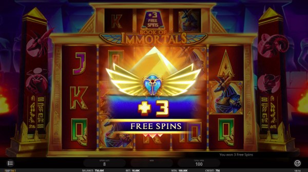 3 free spins awarded by Casino Codes