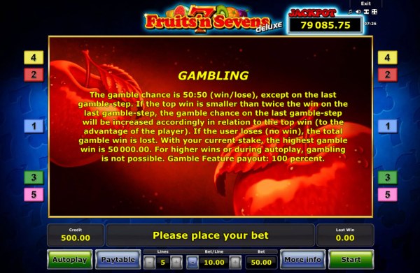 Casino Codes - Gamble Feature Rules
