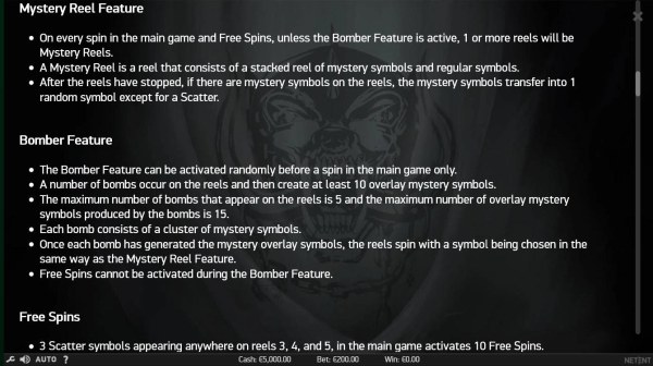 Mystery Feature and Bomber Feature Rules. - Casino Codes