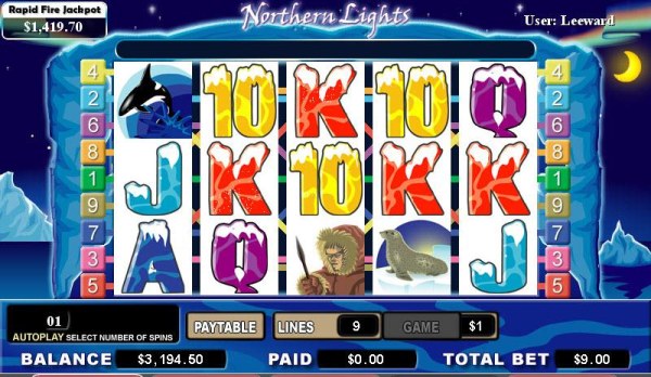 Casino Codes image of Northern Lights