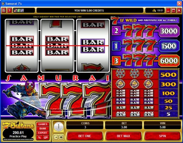 Casino Codes image of Samurai 7's
