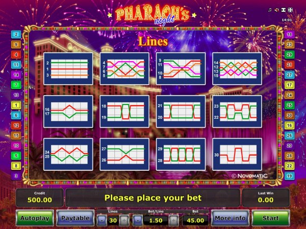 Casino Codes image of Pharaoh's Night