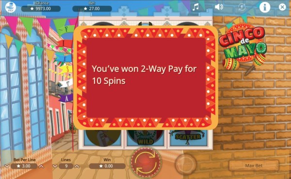 2-Way Pay feature activated for 10 spins - Casino Codes