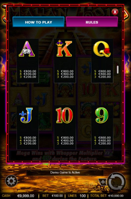 Casino Codes image of Mayan Gold