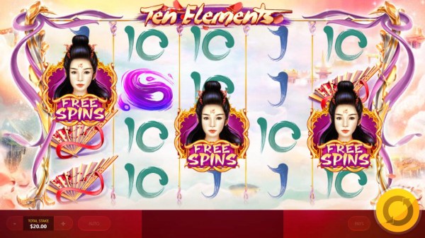 Free Spins feature triggers when player lands three free spins symbols anywhere on reels 1, 3 and 5. by Casino Codes