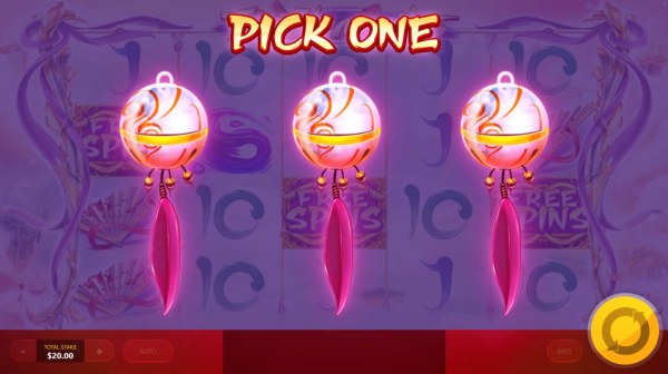 Pick one object to reveal a number of free spins. by Casino Codes